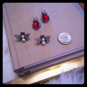 Set of beautiful insect posts